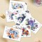 6 Pcs Large Vintage Flowers Rub on Transfers (Vintage) 12 inches x 8 inches
